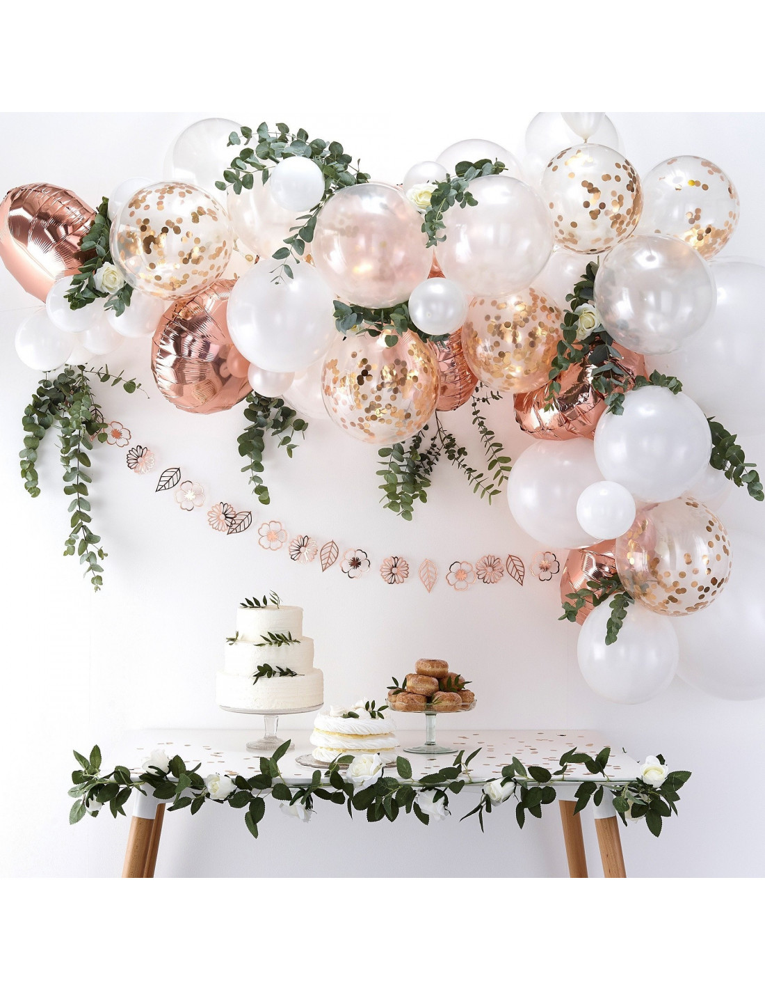 Kit Arche Ballons Rose Gold Decoration Fete Les Bambetises