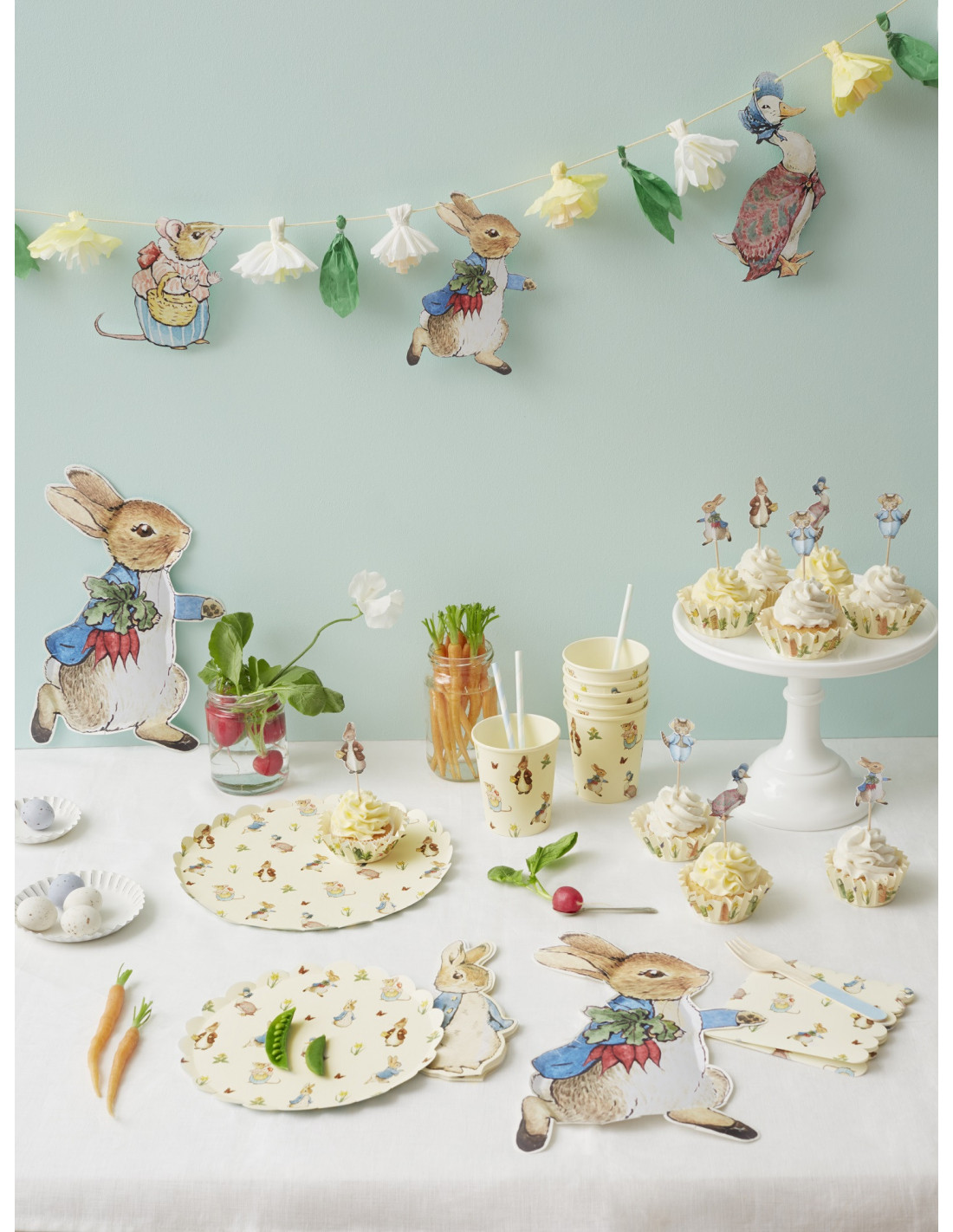 6 Cake Toppers Pierre Lapin Et Ses Amis Meri Meri Les Bambetises