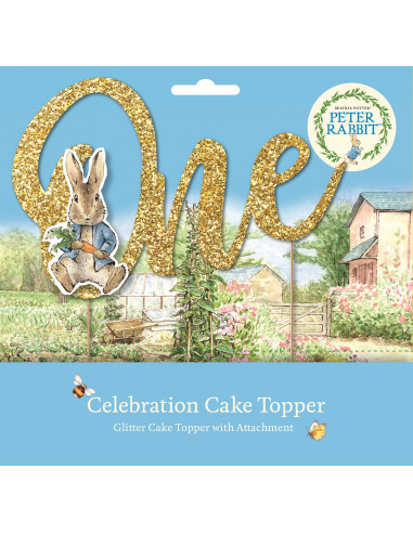 Cake Topper Pierre Lapin One Anniversaire 1 An Les Bambetises