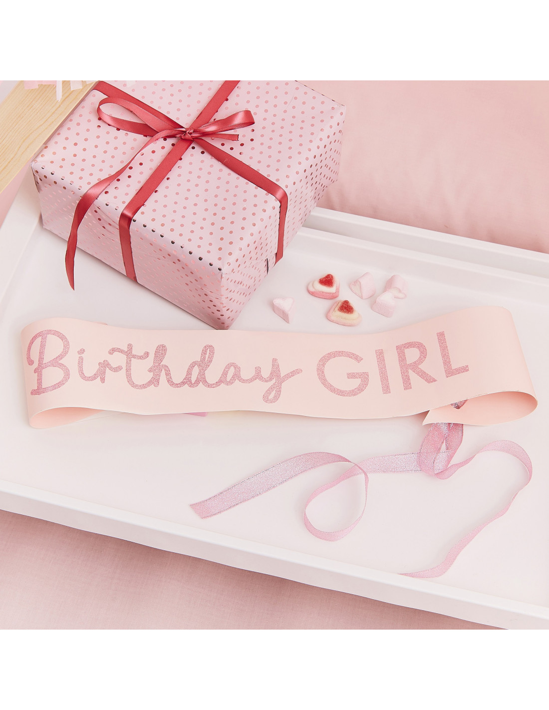 Echarpe Anniversaire Fille Rose Birthday Girl Les Bambetises