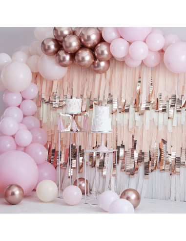 Kit Arche 0 Ballons Rose Gold Rose Pastel Les Bambetises