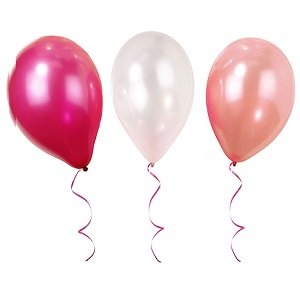 ballons-baby-shower-unis-latex-ballons-de-baudruche-roses