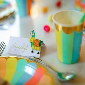 anniversaire-enfant-theme-multicolore-assiettes-gobelets-multicolores