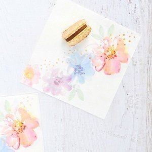 anniversaire-enfant-theme-fleurs-pastels-serviettes