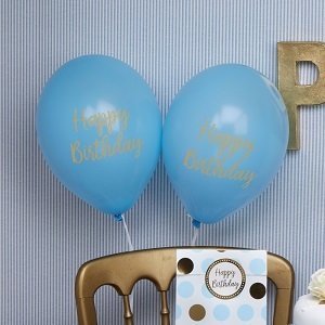 anniversaire-bleu-or-ballons-happy-birthday